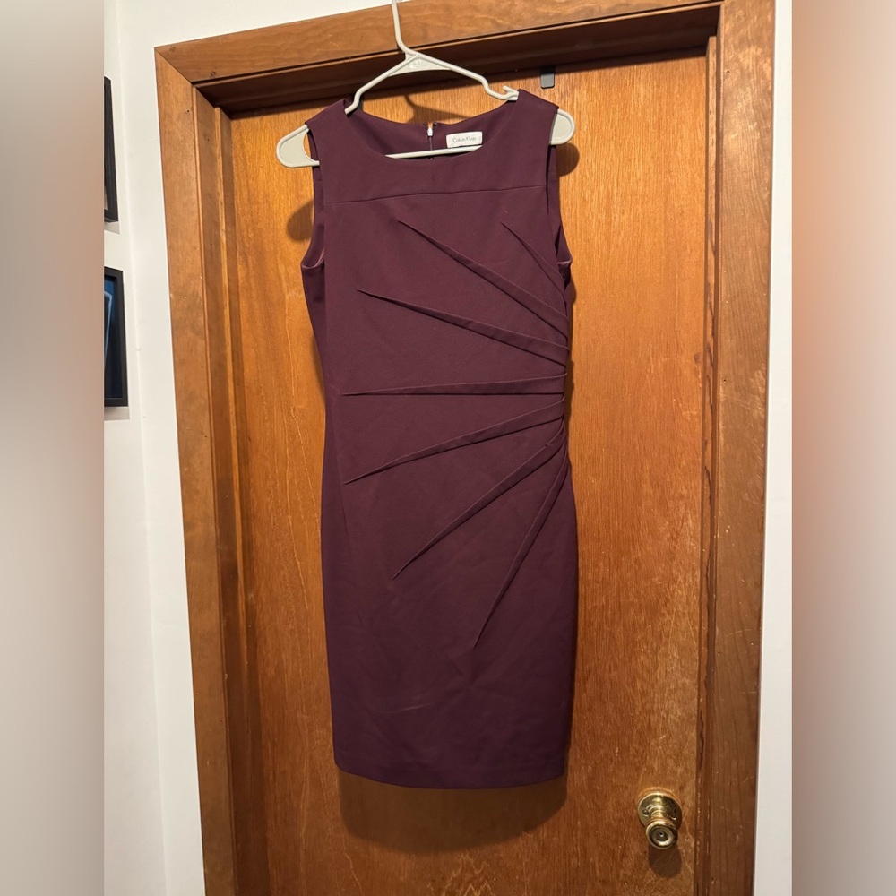 Calvin Klein Deep Purple Elegant  Dress size 8